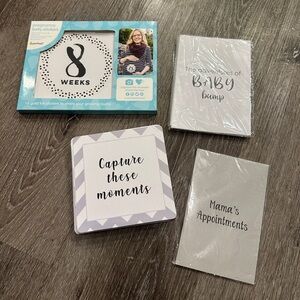 NEW Pregnancy/baby milestone cards and books